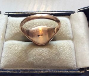 【送料無料】ネックレス　バーミンガム19199ctヘント santique birmingham 1919 solid heavy 9ct gents rose gold signet ring s