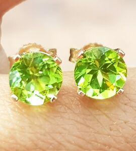 【送料無料】ネックレス　ペリドットｋｋｔソリッドイエローゴールドスタッドイヤリング235ct genuine peridot 14k 14kt solid yellow gold stud earrings free shipping 50,388円