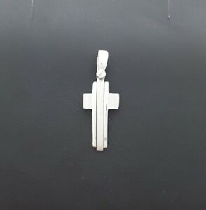 【送料無料】ネックレス　miran 110085 18kホワイトゴールドクロスペンダント27g rrp499miran 110085 18k white gold cross pendant 27g rrp 499