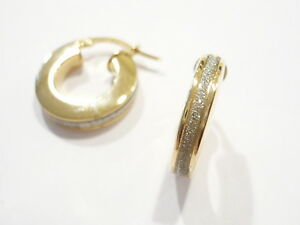 【送料無料】ネックレス　イヤリングｋｔリングフープイヤリングgold earrings 18kt 750 rings hoop earrings