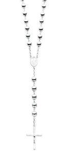 【送料無料】ネックレス　イタリアシルバーグラムビーズmade in italy 925 hallmarked silver polished 28 71cm 481 grams rosary beads