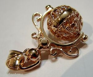【送料無料】ネックレス ローズボールスピナーペンダントkaedesigns  genuine 9ct rose gold filigree ball spinner pendant