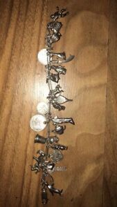 【送料無料】ネックレス　antique silver charm bracelet｜hokushin