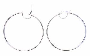 【送料無料】ネックレス　ホワイトゴールドイアリング18kt 7501000white gold earrings 18kt 7501000 rings circles classics