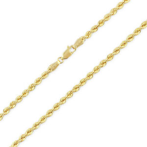 【送料無料】ネックレス 14kイェローゴールドロープゲージ0704mmチェーンイタリアgenuine 14k yellow gold hollow rope gauge 0704mm chain italy