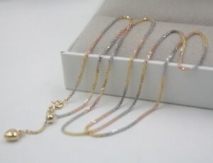 【貨物輸送無料】頸飾り ｋゴールドネックレスリンクチェーンネックレスインチ