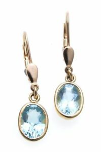 【送料無料】ネックレス　イアリングgeniune585トパーズ14ktイエローレディーズdangle earrings geniune gold 585 real topaz 14kt quality yellow ladies