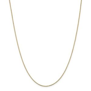 【送料無料】ネックレス　14kイェローゴールド090mmソリッドボックスチェーンwピストンリング143014k yellow gold 090mm solid box chain w spring ring clasp 14 30｜hokushin