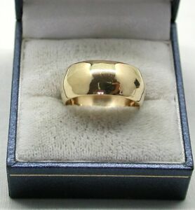 【送料無料】ネックレス トイレ9ctgents  ladies heavy 9ct gold broad wedding ring