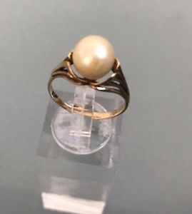 【送料無料】ネックレス ヴィンテージ9ctサイズn24gwomens vintage 9ct gold pearl ring size n weight 24g quality pearl stamped