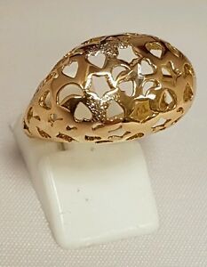 【送料無料】ネックレス　118ct solid gold cut out ladies dress ringfully hallmarked1 18ct solid gold cut out ladies dress ring fully hallmarked