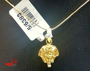 【送料無料】ネックレス　エジプトファラオ3dラムセスヘッド18k 070イェローゴールドペンダントegyptian handmade pharaoh 3d king ramses head 18k yellow gold pendant 070 52,188円