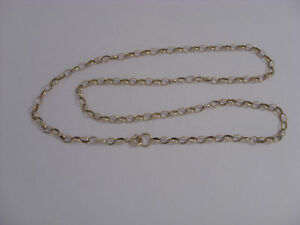 【送料無料】ネックレス　ゴールドベルチャーチェーン9ct gold belcher chain length 22 76gm 04cm wide secondhand