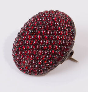【送料無料】ネックレス　アンティークビクトリアボヘミアンガーネットブローチantique victorian bohemian garnet brooch