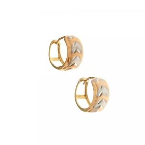 【送料無料】ネックレス　oro giallobianco e rosa 18ktcerchi satinati e martellaticerchi satinati e martellati in oro giallo, bianco e rosa 18kt