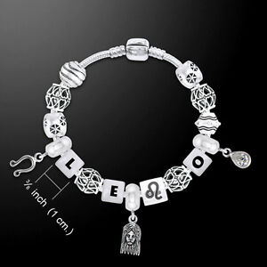 【送料無料】ネックレス レオ925スターリングホワイトクオーツピーターストーンleo astrology bead 925 sterling silver bracelet white quartz gem peter stone