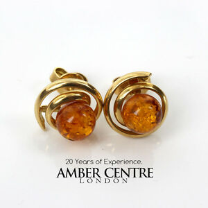 【送料無料】ネックレス　イタリアバルト18ctgs0996 rrp520italian hand made elegant genuine baltic amber 18ct gold studs gs0996 rrp520