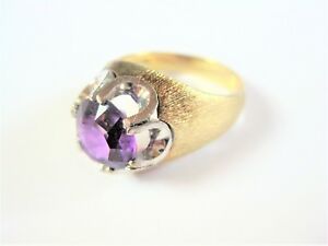 【貨物輸送無料】頸飾り アメジスト704g輪っか585ring gold 585 with amethyst, 7,04 g