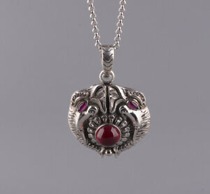 【送料無料】ネックレス 2エレファントf05ペンダントスターリング925f05 pendant elephant sterling silver 925 with red corundum 2 elephants