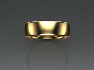 【送料無料】ネックレス 9ctイェローゴールドコートヘビー6mm9ct yellow gold ladies comfort court wedding ringheavy weight 6mm