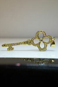 【送料無料】ネックレス　ゴールドキーペンダント18ct gold key pendant