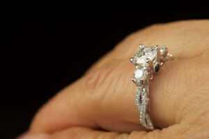 【送料無料】ネックレス ラウンドメッキサイズ100 crt round moissanite engagement ring 14 k gold over all sizes avaliable