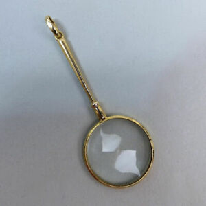 【送料無料】ネックレス　fine 9 ct gold magnifying glass pendant71grams london 1983fine 9 ct gold magnifying glass pendant 71 grams london 1983