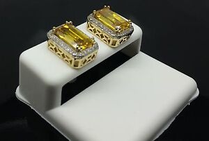 【送料無料】ネックレス 10kイェローゴールド020ctcentrestoneイアリングfor menwomen 10k yellow gold 020ct rectangular shaped earring with centrestone