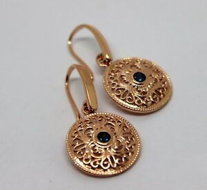 【送料無料】ネックレス kaedesignsニュー9ct solid rose gold london bluetopaz filigree earringskaedesigns  9ct solid rose gold london blue topaz filig