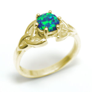 【送料無料】ネックレス リング1ctオパール9ctゴールドop13trinity knot ring 1ct galaxy opal 9ct gold  op13