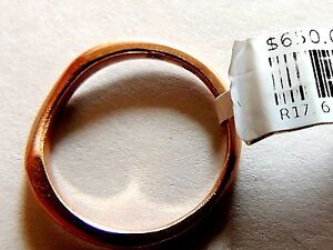 【送料無料】ネックレス　14kサイズ65モデルwb576modern classic little king 14k solid rose gold swirl ring size 65 model wb576