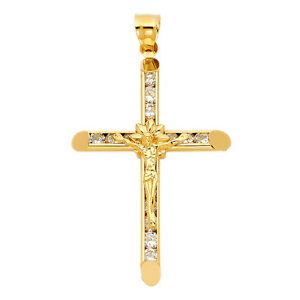 【貨物輸送無料】頸飾り 14kイェローゴールドejcr25811classic 14k yellow gold crucifix ejcr25811