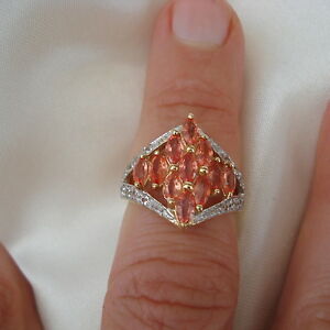 【送料無料】ネックレス　スリランカサファイアゴールドリング186ct sri lankan padparadscha sapphire gold ring
