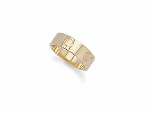 【送料無料】ネックレス　イエローゴールドｍｍネジデザインサイズhallmarked 9ct yellow gold 5mm wide screw head design wedding ring sizes h z5｜hokushin