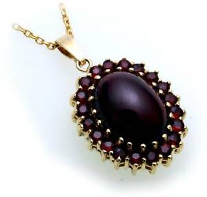 【送料無料】ネックレス　ゴールド333ガーネットペンダントイェローゴールドガーネットペンダントmgranatpendant mgranat in gold 333 garnet pendant quality yellow gold garnet jewelry
