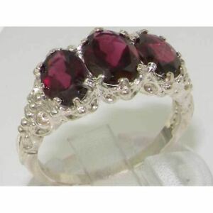 【送料無料】ネックレス　z10ctホワイトゴールドガーネットwomensサイズj10ct white gold natural garnet womens trilogy ring sizes j to z