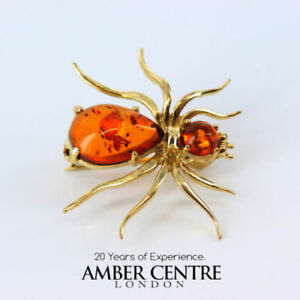 【送料無料】ネックレス　14ctクモブローチgb000414ct rrp525イタリアバルトitalian made baltic amber in 14ct gold spider brooch gb000414ct rrp525
