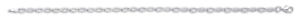 【送料無料】ネックレス　7ホワイトゴールドリンクwhite gold infinity small link ladies bracelet 7