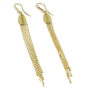 【貨物輸送無料】首飾り イヤリングイエローゴールドドロップドロップdrop earrings yellow gold 750 18k, 82 珊, drop, waterfall chains rolo 男女兼用アクセサリー-ネックレス・ペンダント