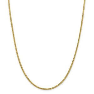 【送料無料】ネックレス　イエローゴールドセミソリッドチェーンロブスタークラスプ14k yellow gold 235mm semi solid 3 wired wheat chain w lobster clasp 16 24 53,988円