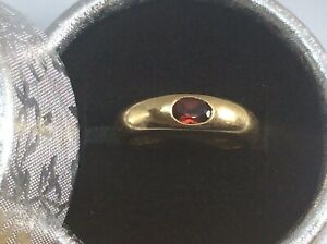 【送料無料】ネックレス　ゴールドガーネットリングbeautiful 18ct gold garnet ring｜hokushin