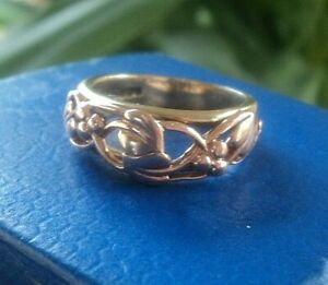 【送料無料】ネックレス　ウェールズローズリングイエローゴールドツリーサイズclogau welsh rose amp; yellow gold tree of life ring size n｜hokushin