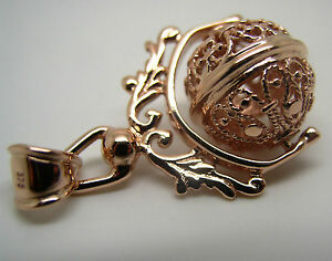 【送料無料】ネックレス ソリッドローズゴールドスピナーペンダントgenuine heavy 9ct 9k solid rose gold large filigree spinner pendant|hokushin
