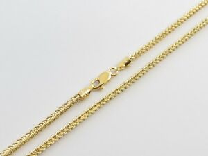【送料無料】ネックレス　14k 20イェローゴールドフランコチェーンネックレス222426