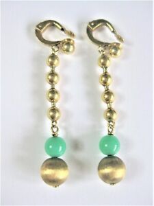 【送料無料】ネックレス イヤリングゴールドgearrings gold 585 with chrysoprase 7,42 g|hokushin