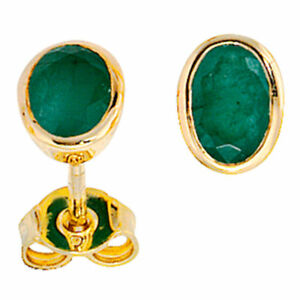 【送料無料】ネックレス　エメラルドグリーンゴールドイエローゴールドイヤリングスタッドボルトear studs jewelry with emerald green,585 gold yellow gold,oval,womens earrings｜hokushin
