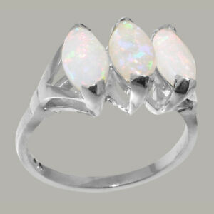 【送料無料】ネックレス z9ctホワイトゴールドオパールwomensサイズjsolid 9ct white gold natural opal womens trilogy ring sizes j to z|hokushin