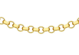 【送料無料】ネックレス イエローゴールドラウンドベルチャーチェーン9ct yellow gold 100 round belcher chain 51cm20|hokushin