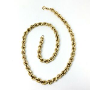 【送料無料】ネックレス　ゴールドロープネックレスインチ｜hokushin