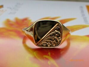 【送料無料】ネックレス　ビンテージソリッドゴールドメンズvintage solid 9ct gold hm signet ring 719 g gents mens v unworn｜hokushin